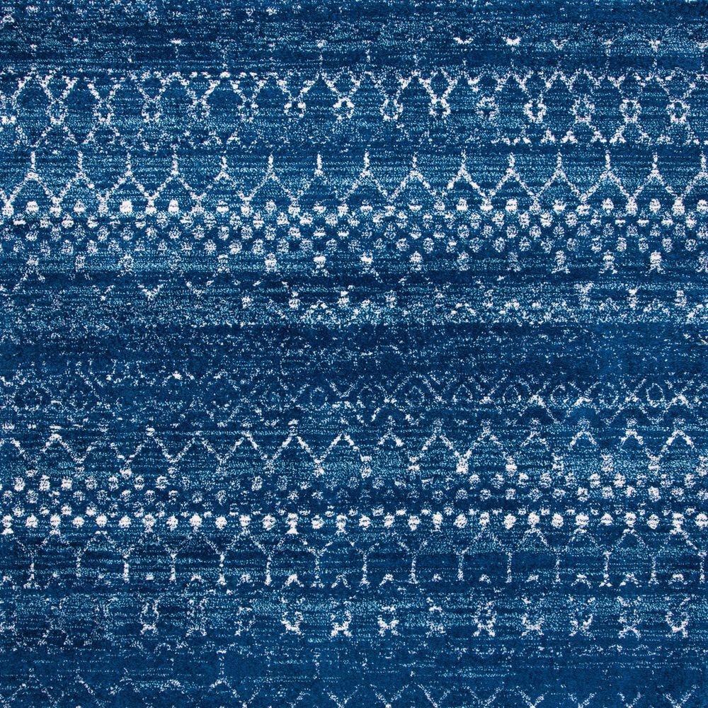 Safavieh Tulum 6&#39;7&quot; Square Blue and Ivory Area Rug, , large