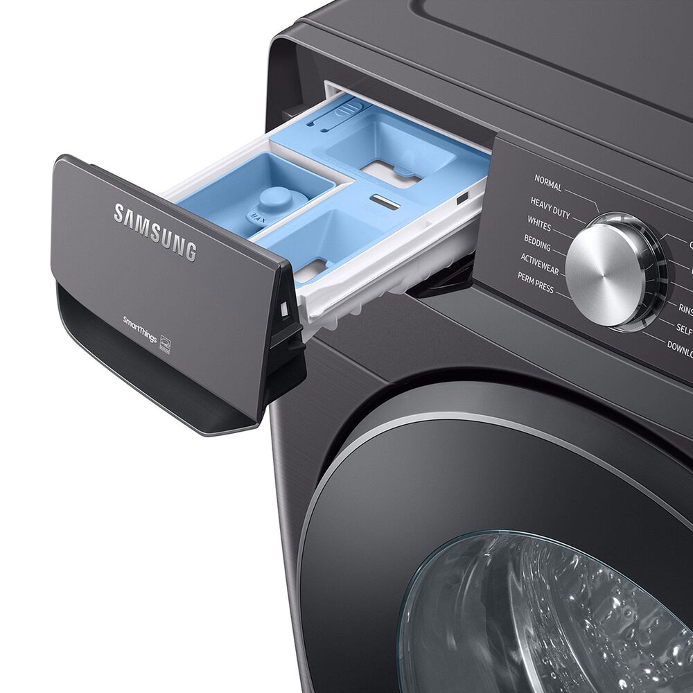 Samsung 5.1 Cu. Ft. Front Load Washer with Vibration Reduction Technology in Brushed Black, , large