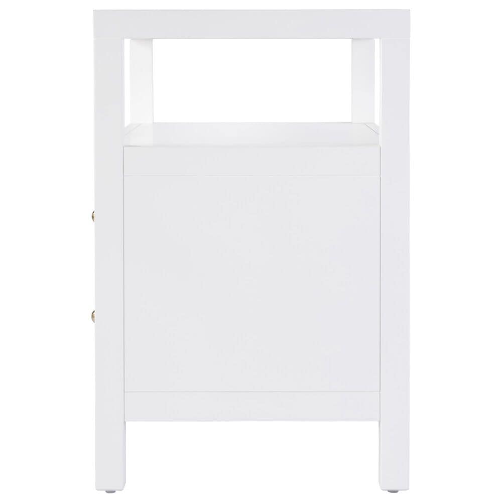 Butler Specialty Company Nora 2-Drawer Wide Nightstand with Open Shelf in Smooth White, , large