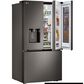 LG 27 cu. Ft 3 Door French Door, Counter Depth with Mirror InstaView Door-In-Door InPrintproof Black Stainless Steel, , large