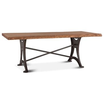 Home Trends & Design Organic Forge 72" Dining Table in Raw Walnut and Antique Zinc - Table Only, , large