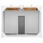 James Martin Vanities Chicago 30" Single Bathroom Vanity in Glossy White with 3 cm Victorian Silver Quartz Top and Rectangular Sink, , large