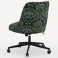 Rifle Paper Co Crafted by Cloth and Company Oxford Office Chair in Bramble Emerald, , large
