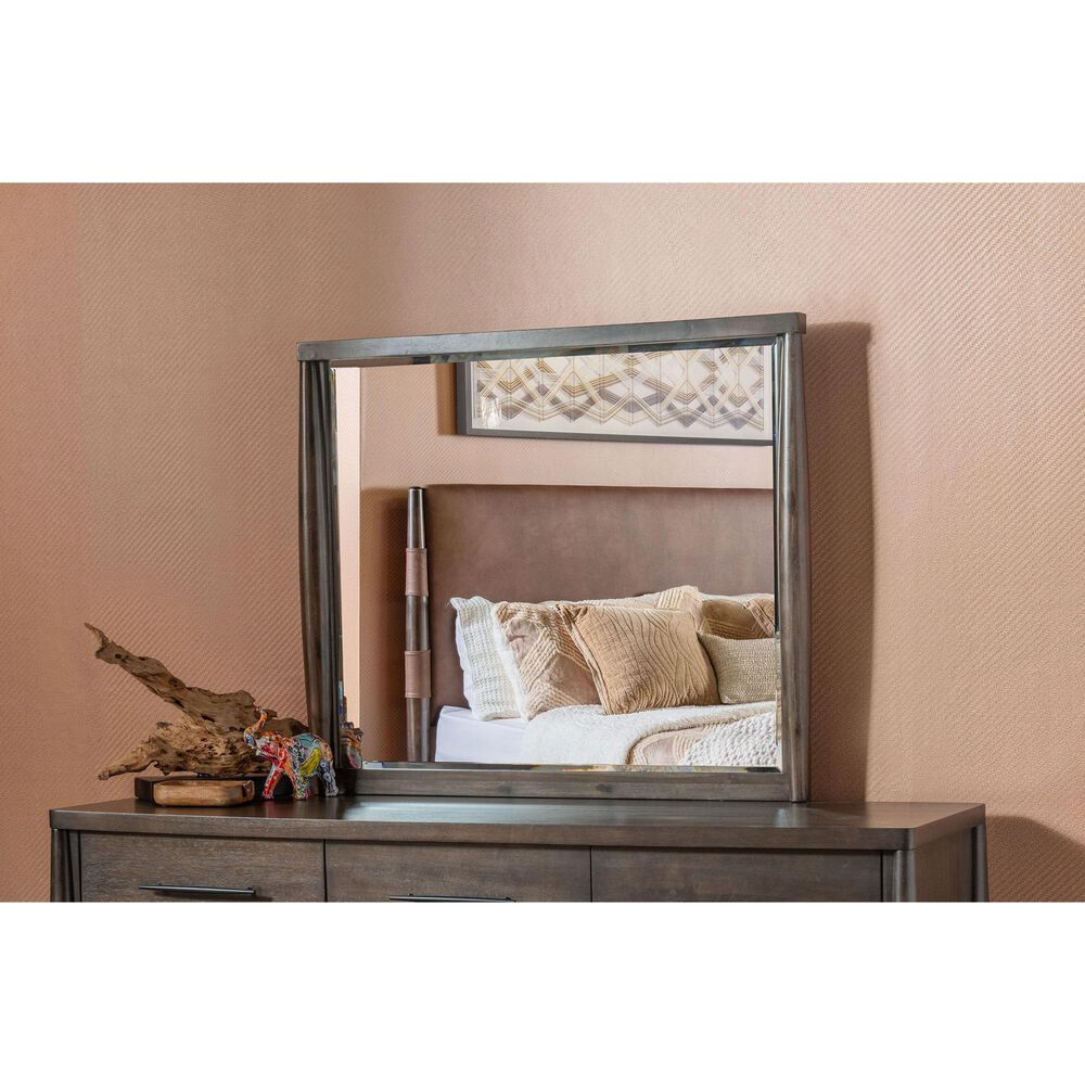 Urban Home Koko Beveled Glass Mirror in Minx, , large