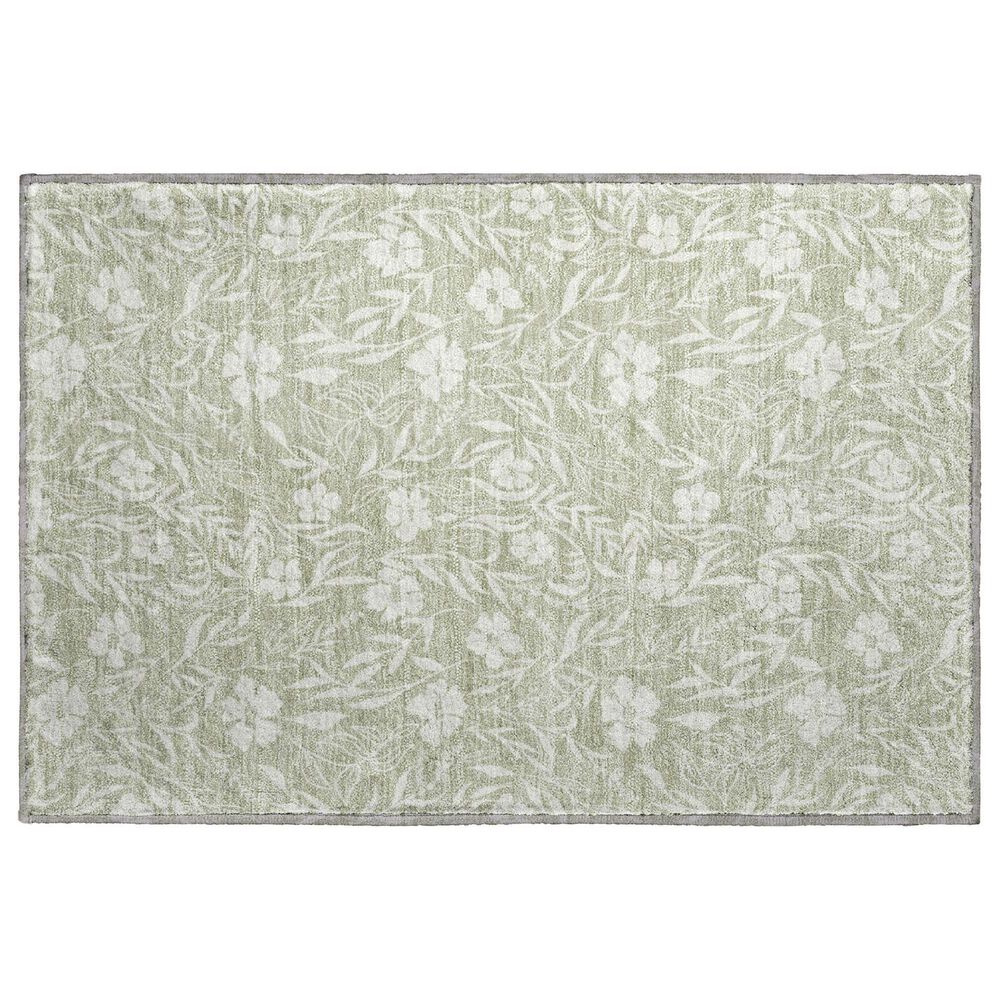 Dalyn Rug Company Soft Essentials Floral Celery 2"6" x 3"10" Indoor/Outdoor Area Rug, , large