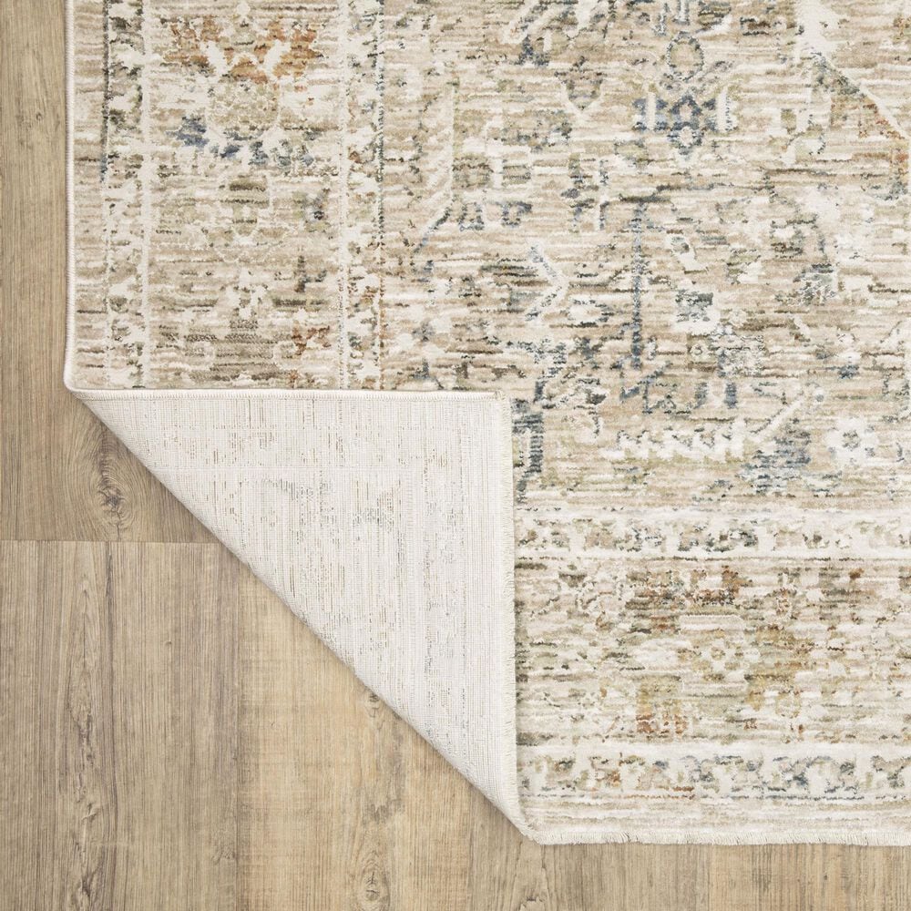 Oriental Weavers Avalon Oriental Beige and Blue 2'7" x 7'7"Runner, , large