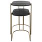 Uttermost Aztex 2-Piece Nesting Table Set in Antique Brass, , large