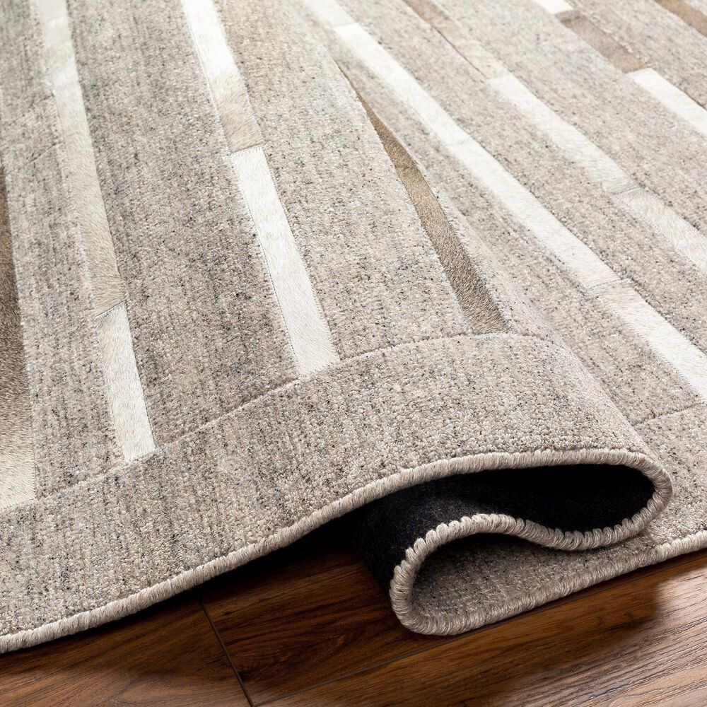 Surya Eloquent 10&#39; x 14&#39; Light Gray, Light Beige and Black Area Rug, , large
