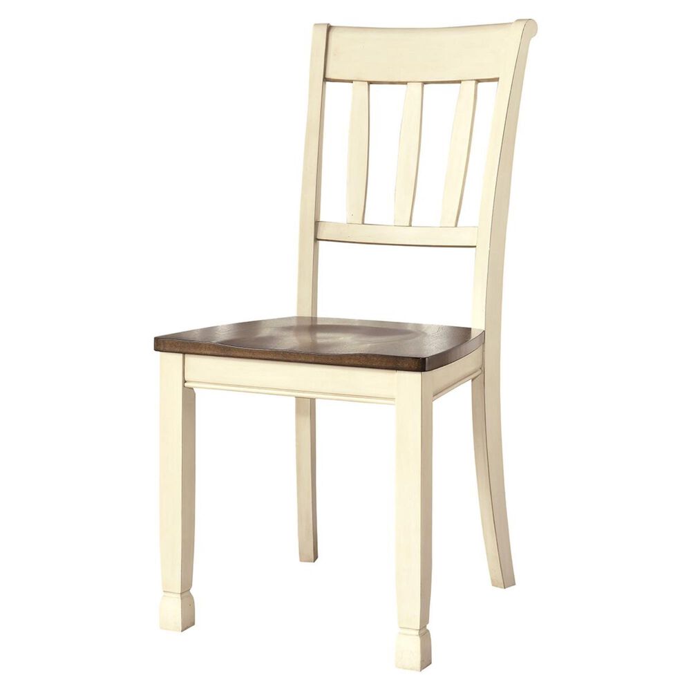Signature Design By Ashley Whitesburg 6 Piece Dining Set In Brown And Cottage White Nebraska Furniture Mart