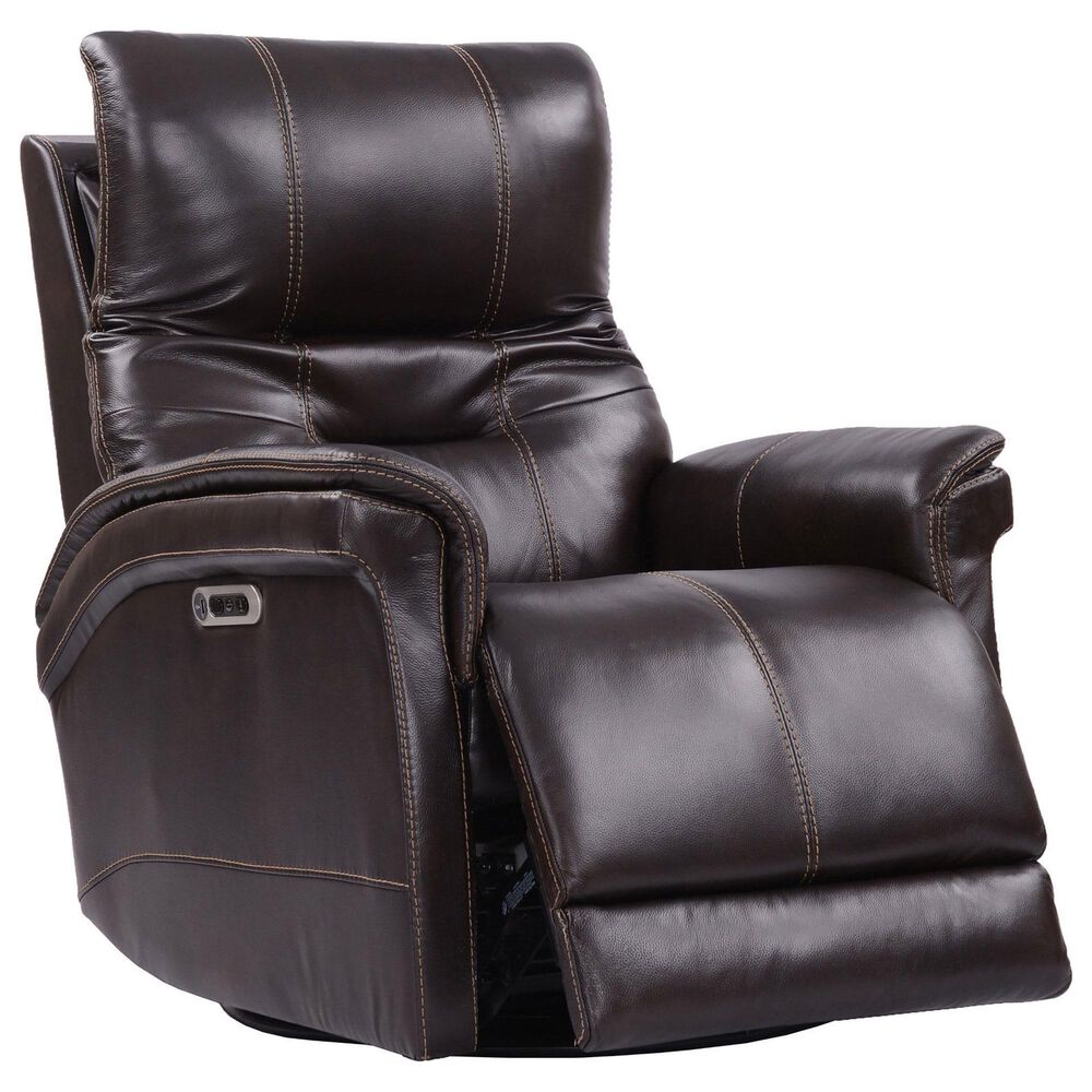 Simeon Collection Carnegie Power Recliner in Verona Coffee, , large