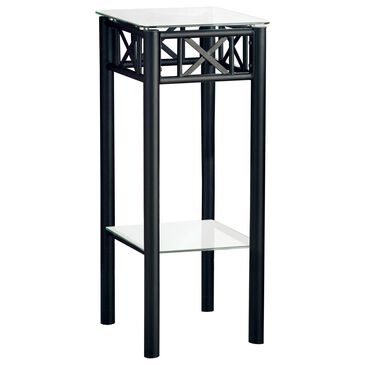 Monarch Specialties Plant Stand in Black and Clear, , large