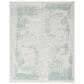 Nourison Harmony 9"9" x 13"9" Ivory and Aqua Area Rug, , large