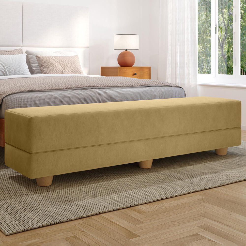 Jaxx Camden Twin Fold-Out Bench in Camel, , large