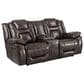 Steve Silver Oportuna Dual-Power Reclining Console Loveseat in Coffee, , large