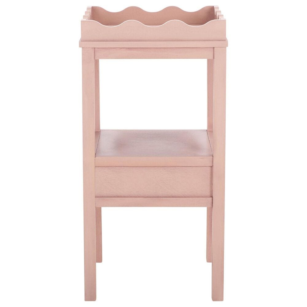 Safavieh Darlyn One Drawer Accent Table in Pink, , large