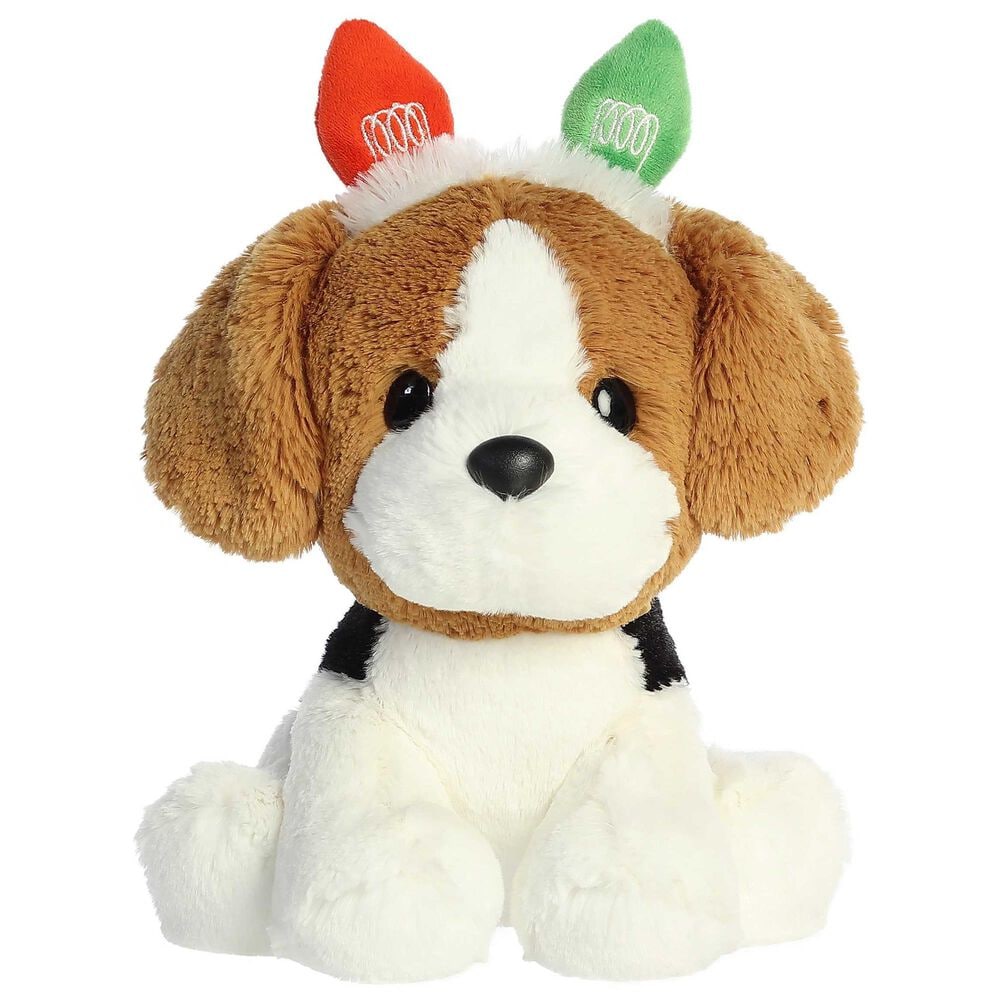 Aurora Holiday 8.5&quot; Cheer Judy Brody Beagle Plush in Brown, , large