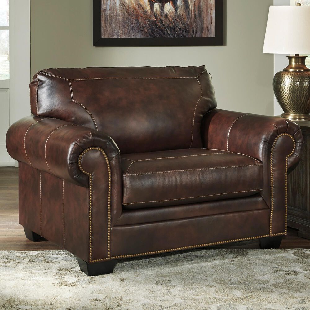 Signature Design by Ashley Roleson Chair and a Half in Walnut, , large
