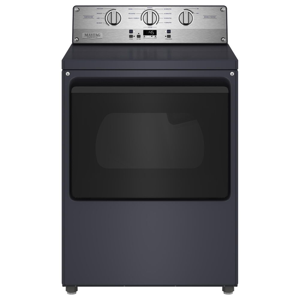 Maytag 7.5 Cu. Ft. Commercial-Grade Electric Dryer in Midnight Steel, , large