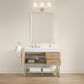 37B Mauri 42" Single Bathroom Vanity with Metal Base in Warm Oak with High-Profile 4" White Composite Stone Top, , large