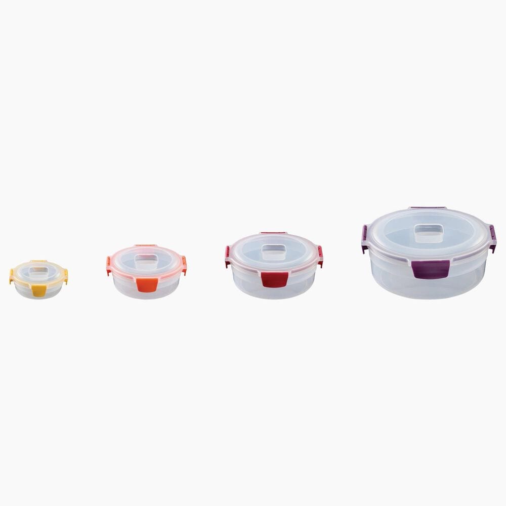 Joseph Joseph Nest Lock 8-Piece Round Food Container Set in Multicolor, , large