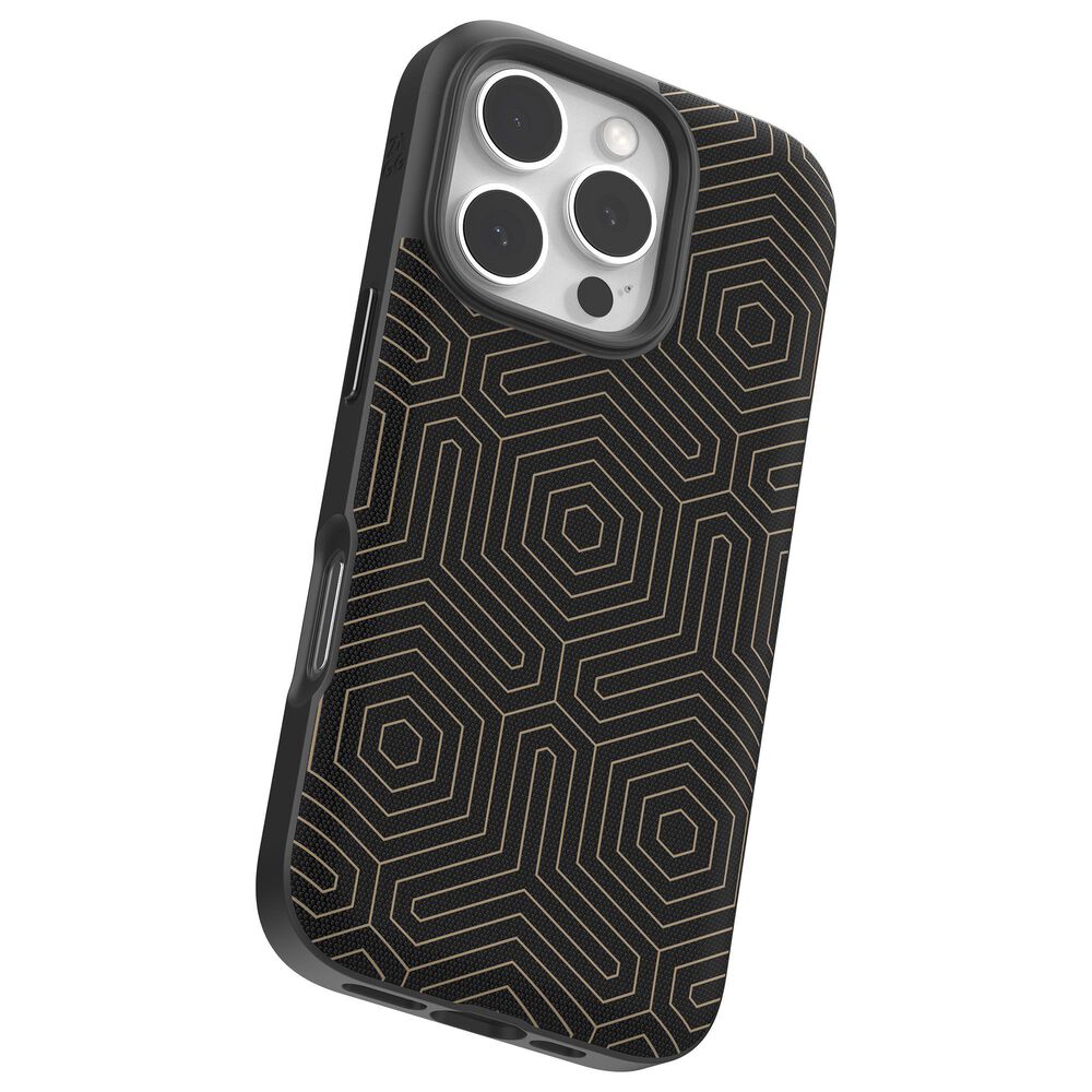 Zagg London Snap MagSafe Case for Apple iPhone 16 Pro in Black Hexagon, , large