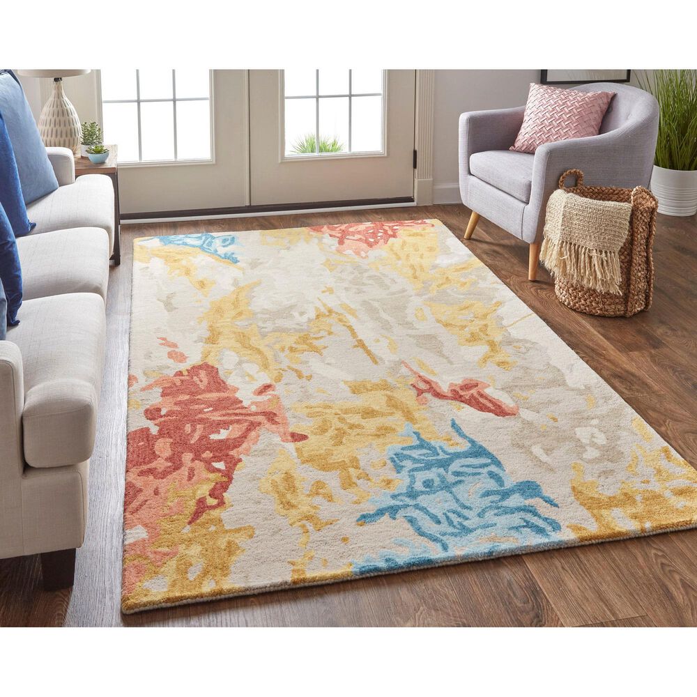 Feizy Everley 10&#39; x 14&#39; Multicolor Area Rug, , large