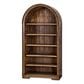 Rustic Imports Julia Curved Bookcase in Warm Coffee, , large