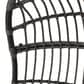 Hearth and Haven Berkshire Outdoor Hanging Egg Chair with Basket Shape in Dark Gray, , large