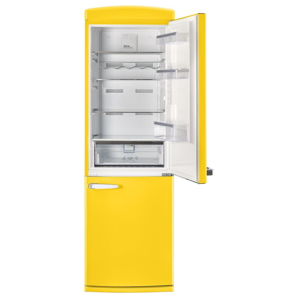 Unique Appliances Classic Retro 12 Cu. Ft. Bottom Freezer Regfrigerator In Canary Yellow, , large