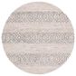 Safavieh Natura NAT610B 6" Round Beige and Ivory Area Rug, , large