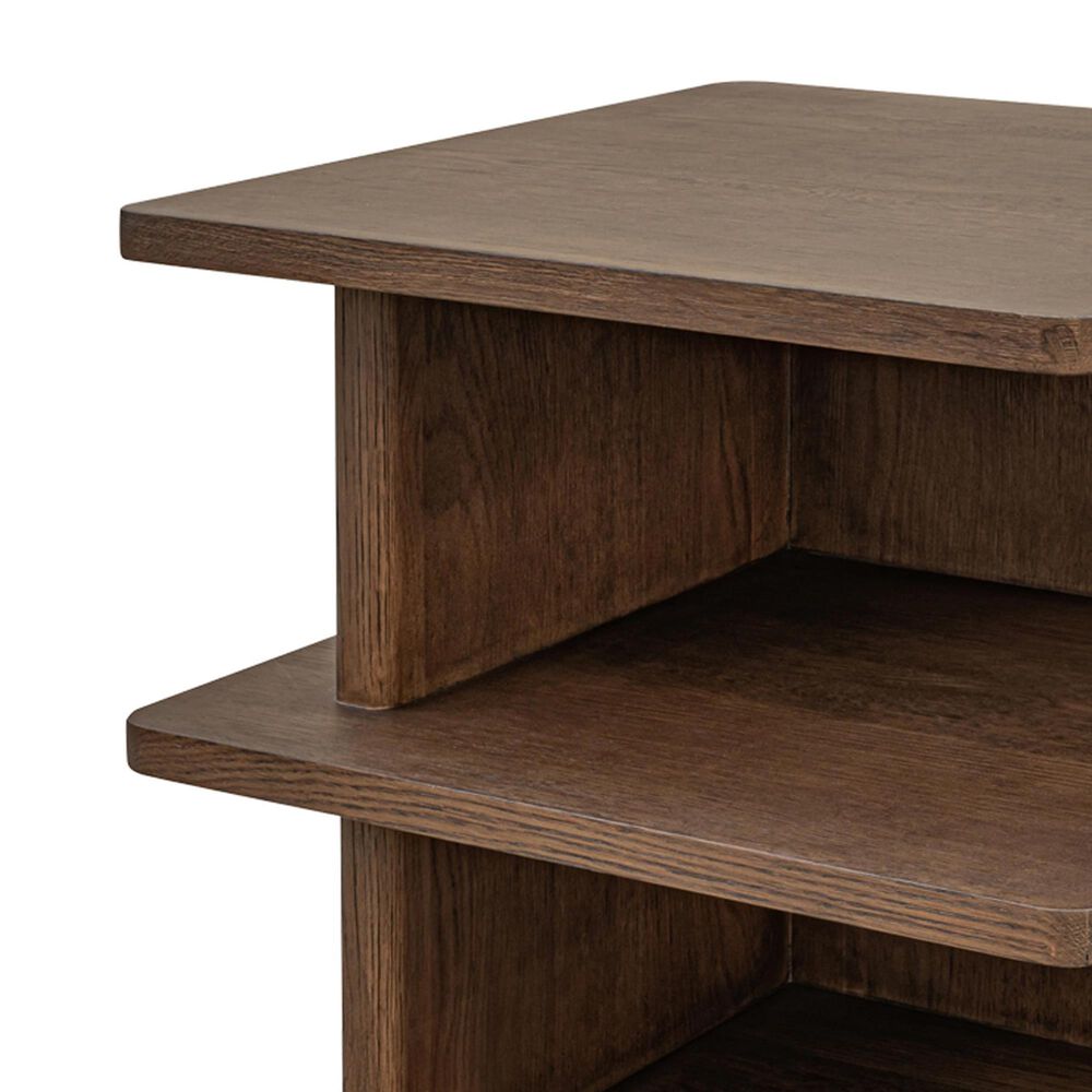 Moe's Home Collection Casey Side Table in Dark Brown, , large