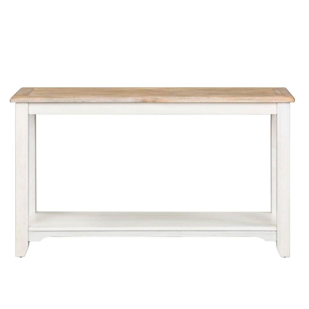 Belle Furnishings Summerhill Sofa Table in Soft White Wash, , large