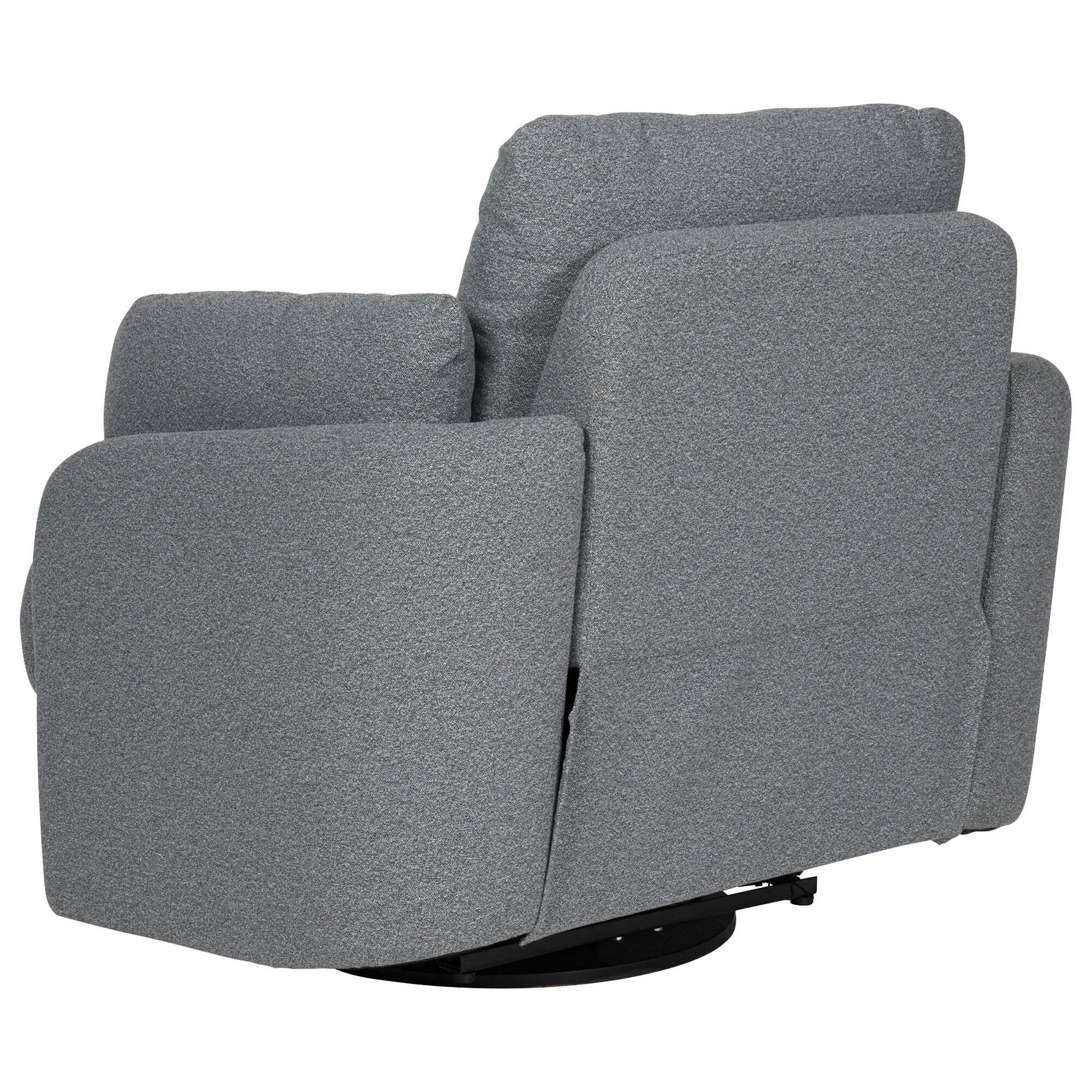 Ashley Alainmont Next-Gen Nuvella Power Swivel Recliner in Salt