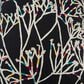 Rizzy Home Floral 20" Down Filled Pillow in Black, , large