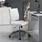 Modway Jive Armless Mid Back Office Chair in White, , large