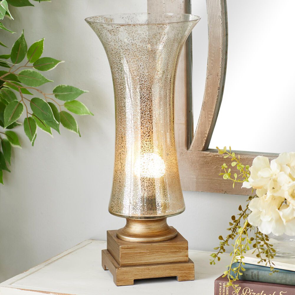 Maple and Jade 18&quot; Glam Uplight in Warm Brown &#40;Set of 2&#41;, , large