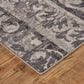 Feizy Kano 3871F 2"7" x 8" Charcoal and Ivory Runner, , large