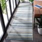 Safavieh Cabana CBN323F 2"2" x 9" Grey and Blue Indoor/Outdoor Performance Runner, , large