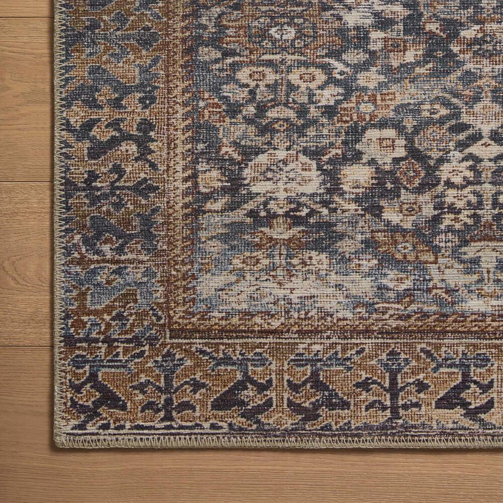 Amber Lewis x Loloi Georgie 3&#39; x 12&#39; Denim and Spice Runner, , large