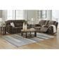 Ashley Frohn Manual Reclining Loveseat in Chocolate, , large
