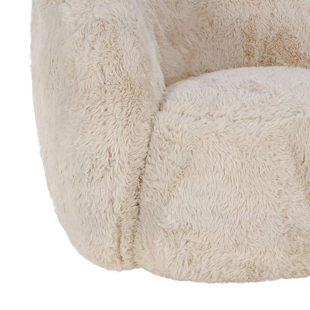 Classic Home Adley Plush Swivel Chair in Sand, , large