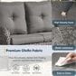 Sunwell Garden Outdoor Sofa in Gray, , large