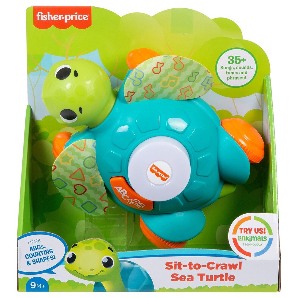Linkimals Sit-to-Crawl Sea Turtle Musical Activity Toy, , large