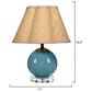 Jamie Young Nola Blown Glass Table Lamp with Raffia Shade in Blue, , large