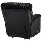 Catnapper Comet Lay Flat Reclining Loveseat in Black, , large