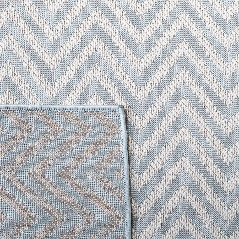 Safavieh Martha Stewart Cyprus Chevron 9&#39; x 12&#39; Grey and Cream Area Rug, , large