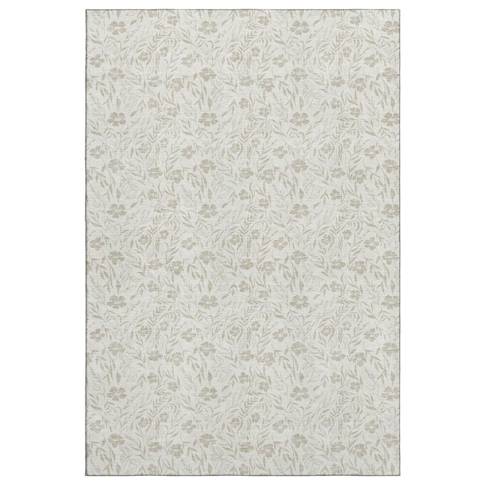 Dalyn Rug Company Soft Essentials Floral Linen 3" x 5" Indoor/Outdoor Area Rug, , large