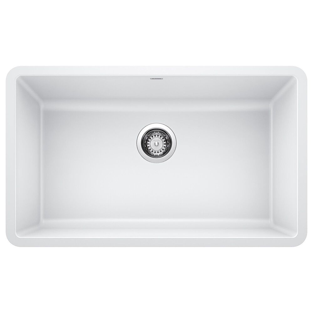 Blanco Precis 30" Single Bowl Kitchen Sink in White, , large