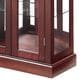 GigaCloud Curio Cabinet with Light in Cherry, , large