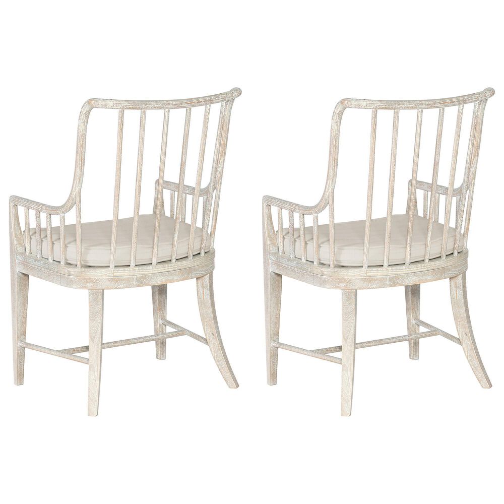 Hooker Furniture Serenity Bimini Arm Chair in Whitewashed Oak &#40;Set of 2&#41;, , large